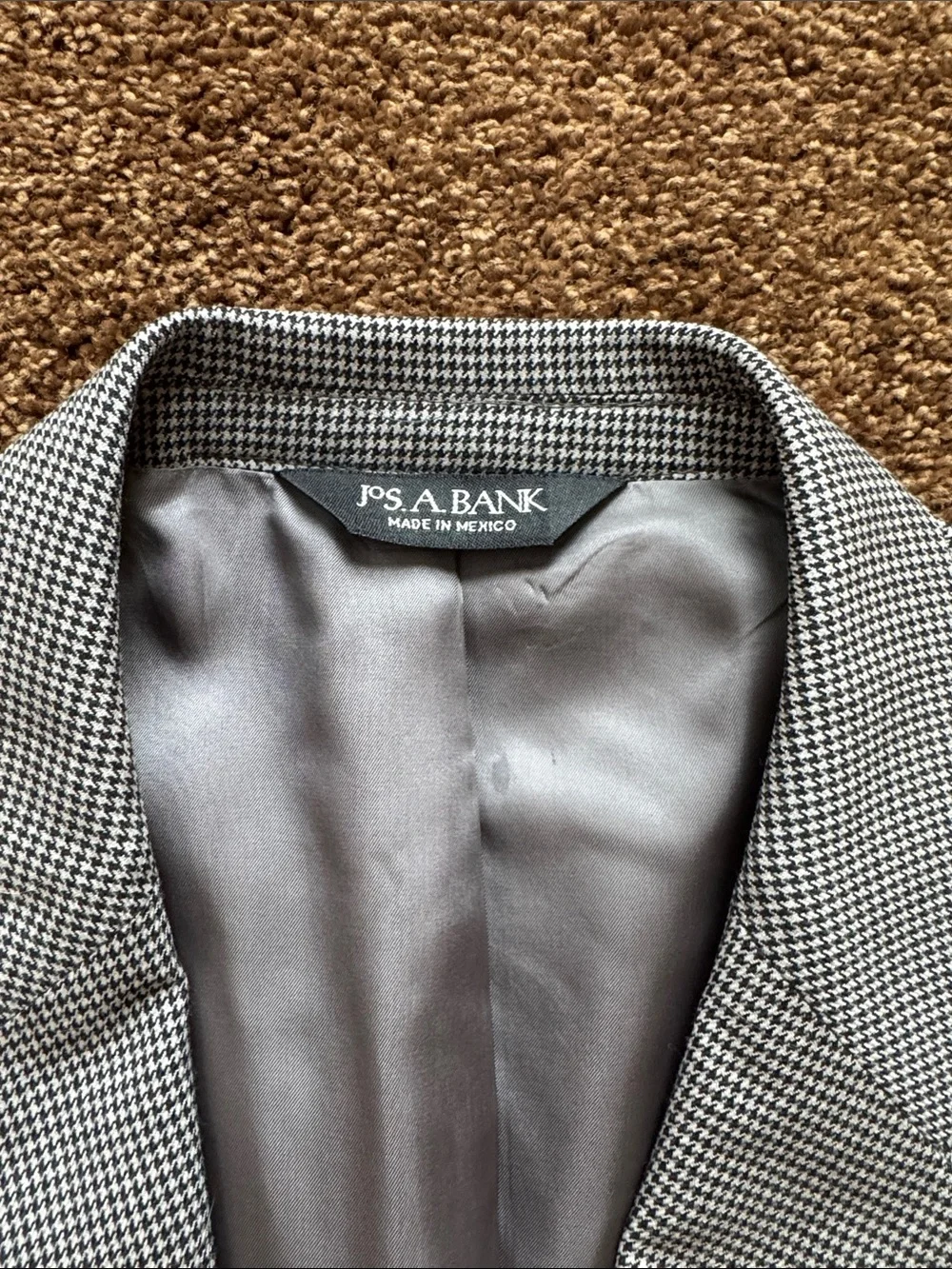 Jos. A. Bank Light Gray Two-Button Notch Lapel Sport Coat